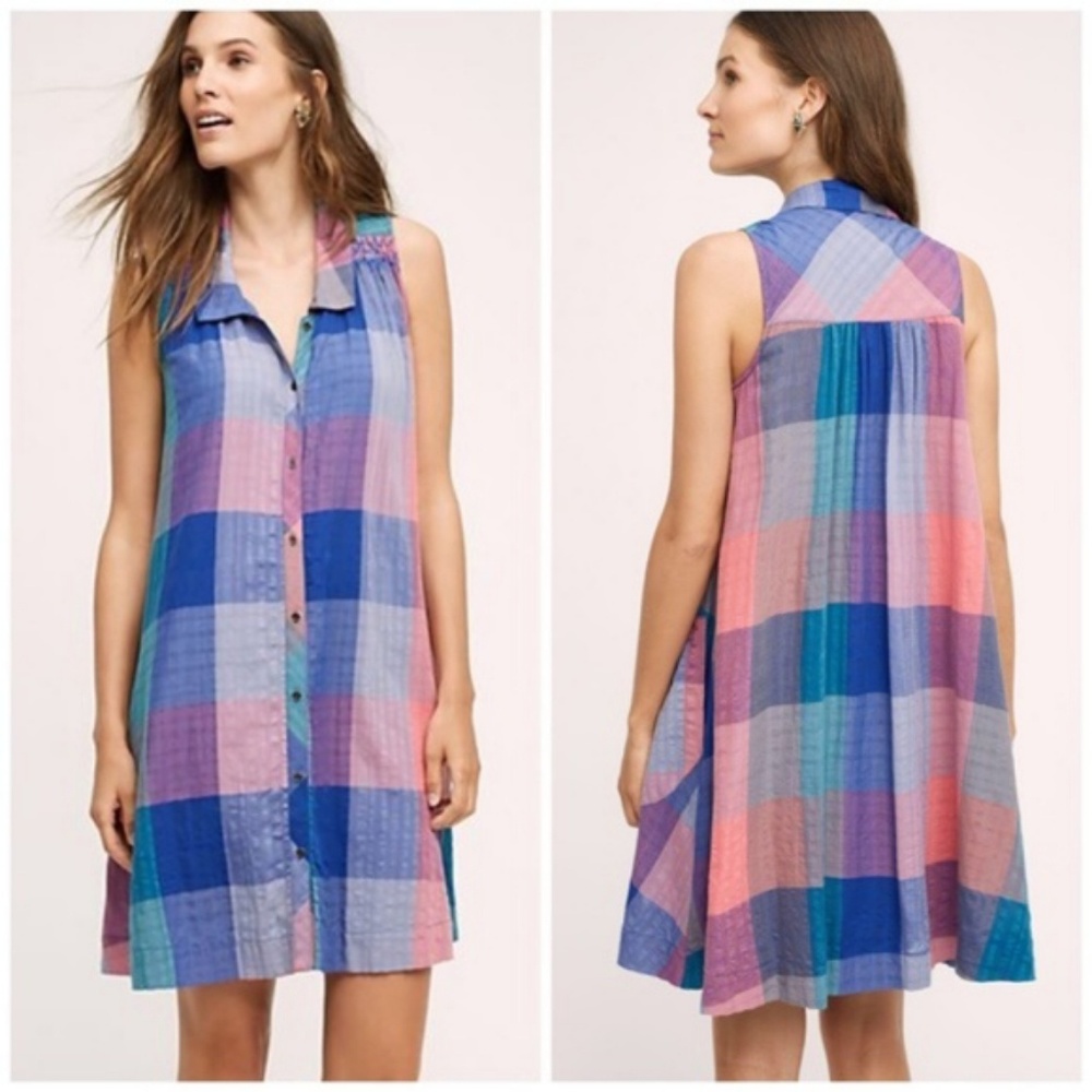 Ronan Plaid Shirt Dress